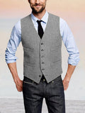 Klassische Retro Tweed Weste