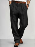 Premium Baumwoll-Leinen-Hose Relaxed Fit