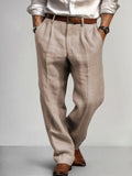 Premium Baumwoll-Leinen-Hose Relaxed Fit
