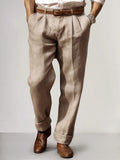 Premium Baumwoll-Leinen-Hose Relaxed Fit