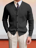 Eleganter Strick Cardigan mit V Ausschnitt