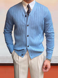 Eleganter Strick Cardigan mit V Ausschnitt