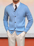 Eleganter Strick Cardigan mit V Ausschnitt