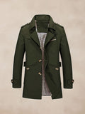 Klassischer lässiger Herren Trenchcoat