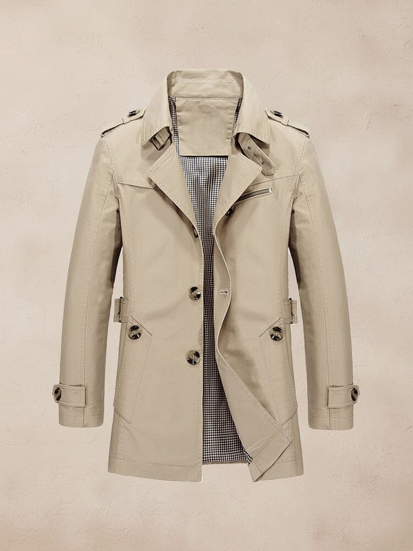 Klassischer lässiger Herren Trenchcoat