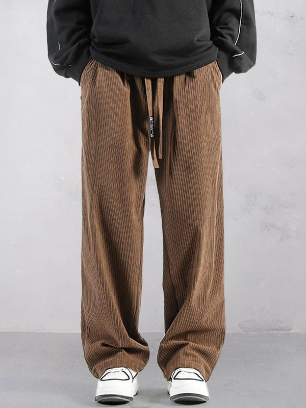 Lässige Cord-Hose mit geradem Bein