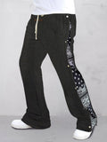 Stylische Paisley-Patchwork Sweatpants
