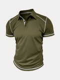 Klassisches Soft Color-Block Poloshirt