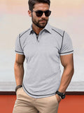 Klassisches Soft Color-Block Poloshirt