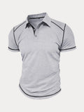 Klassisches Soft Color-Block Poloshirt