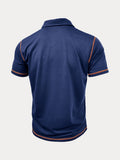 Klassisches Soft Color-Block Poloshirt