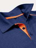 Klassisches Soft Color-Block Poloshirt