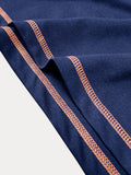 Klassisches Soft Color-Block Poloshirt