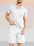 2-teiliges Athleisure-Outfit aus Waffelstrick