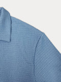 Casual Shirt Set mit Wasserwellen Struktur