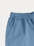 Casual Shirt Set mit Wasserwellen Struktur