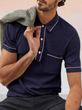 Weiches Atmungsaktives Strick-Poloshirt