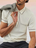 Weiches Atmungsaktives Strick-Poloshirt
