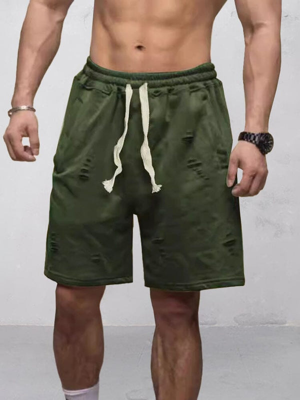 Aktive Komfort-Shorts im Destroyed-Look