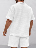 Lässiges Waffelstrick Casual Set