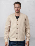 Weicher Jacquard-Cardigan im Utility-Stil