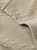 Weicher Jacquard-Cardigan im Utility-Stil