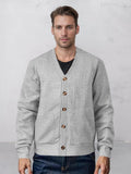 Weicher Jacquard-Cardigan im Utility-Stil