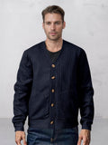 Weicher Jacquard-Cardigan im Utility-Stil