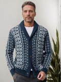 Vintage Strickjacke mit Schalkragen