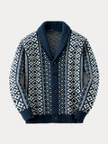 Vintage Strickjacke mit Schalkragen
