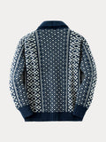 Vintage Strickjacke mit Schalkragen