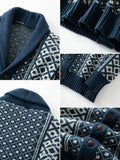 Vintage Strickjacke mit Schalkragen