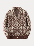 Trendige Strickjacke mit Schalkragen