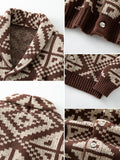 Trendige Strickjacke mit Schalkragen