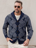 Bequeme Jacquard-Strickjacke