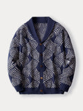 Bequeme Jacquard-Strickjacke