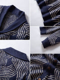 Bequeme Jacquard-Strickjacke