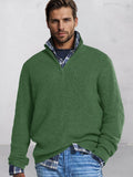 Lässiger Stehkragen-Strickpullover