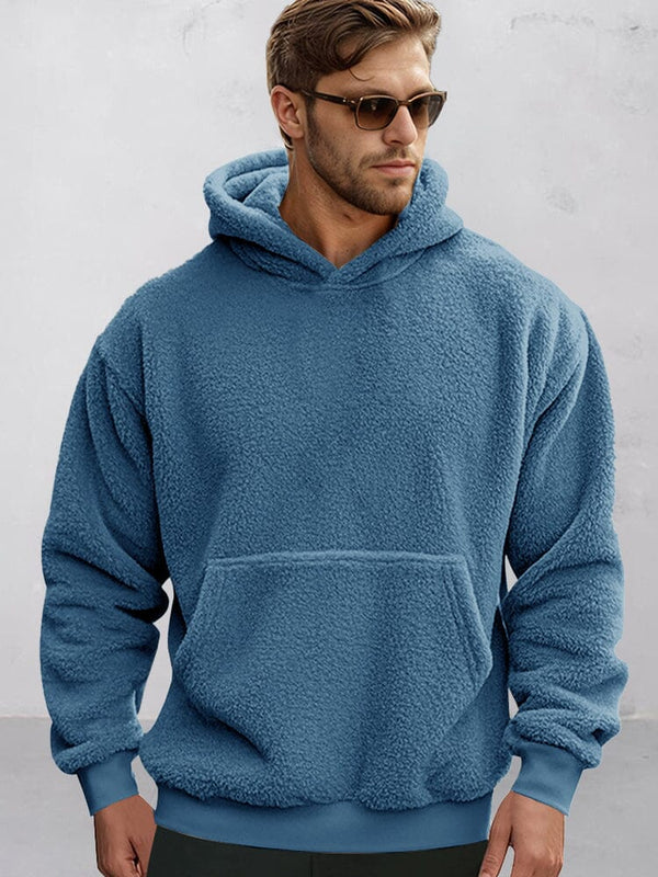 Weicher Wendeplüsch-Kapuzenpullover