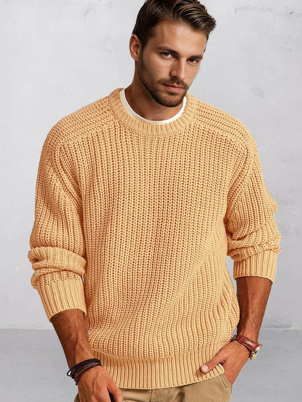 Klassischer Grobstrick-Pullover