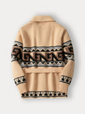 Luxuriöser Strick-Jacquard-Cardigan