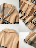 Luxuriöser Strick-Jacquard-Cardigan