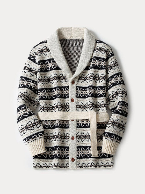 Modischer Dickstrick-Cardigan