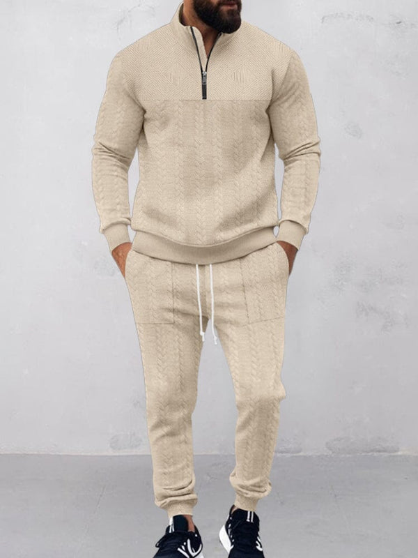 Modernes Jacquard-Activewear-Set