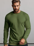 Lässiges Karo-Pullover-Sweatshirt
