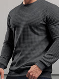 Lässiges Karo-Pullover-Sweatshirt