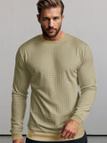 Lässiges Karo-Pullover-Sweatshirt