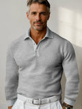 Lässiges Regular Fit Waffle-Polo-Shirt
