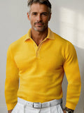 Lässiges Regular Fit Waffle-Polo-Shirt
