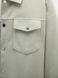 Freizeit-Utility-Jacke mit zwei Taschen